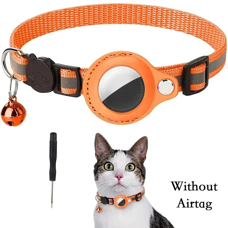 PawfectNova™ Guardian-Glow: Reflective AirTag Safety Collar