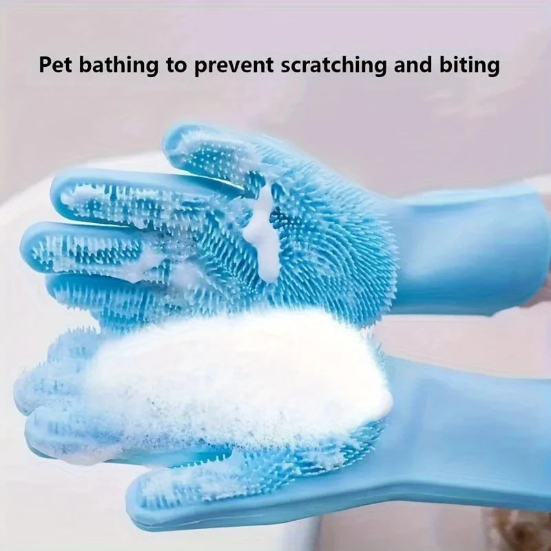 PawfectNova™ Dual-Action Grooming & Cleaning Gloves