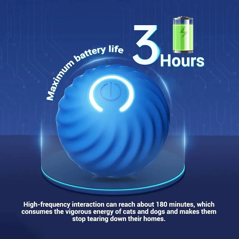 PawfectNova™ Orbit: Smart Interactive Rolling Ball