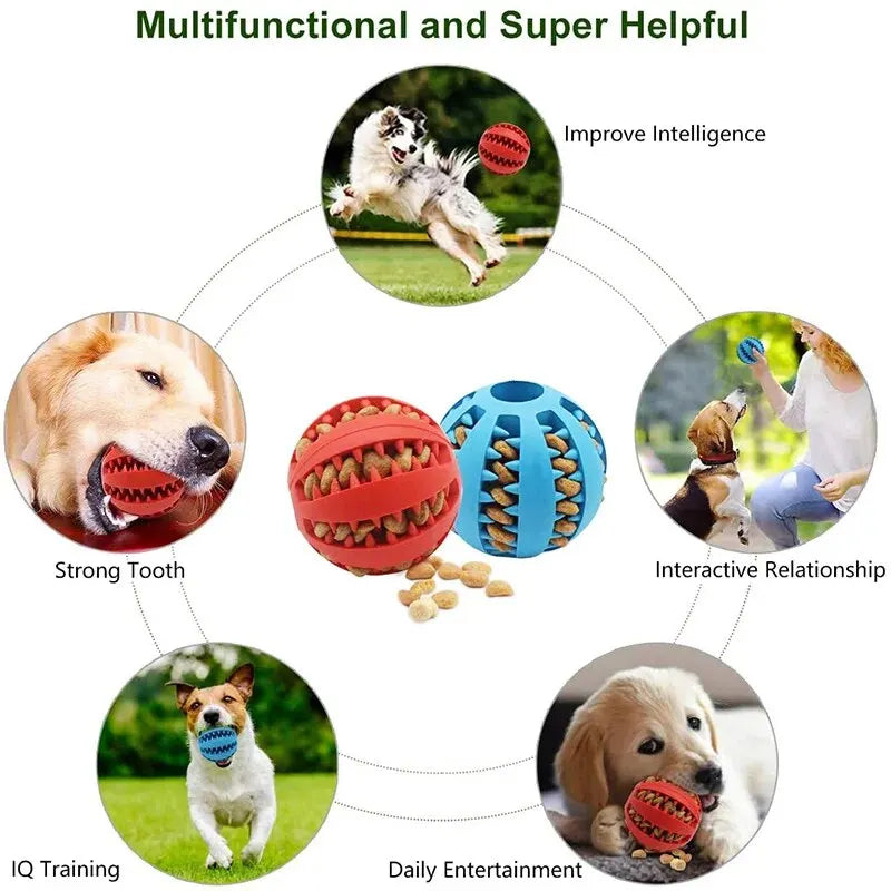 PawfectNova™ Dental-Flex: Interactive Treat-Dispensing Ball