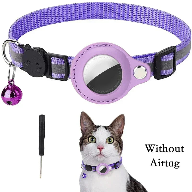 PawfectNova™ Guardian-Glow: Reflective AirTag Safety Collar