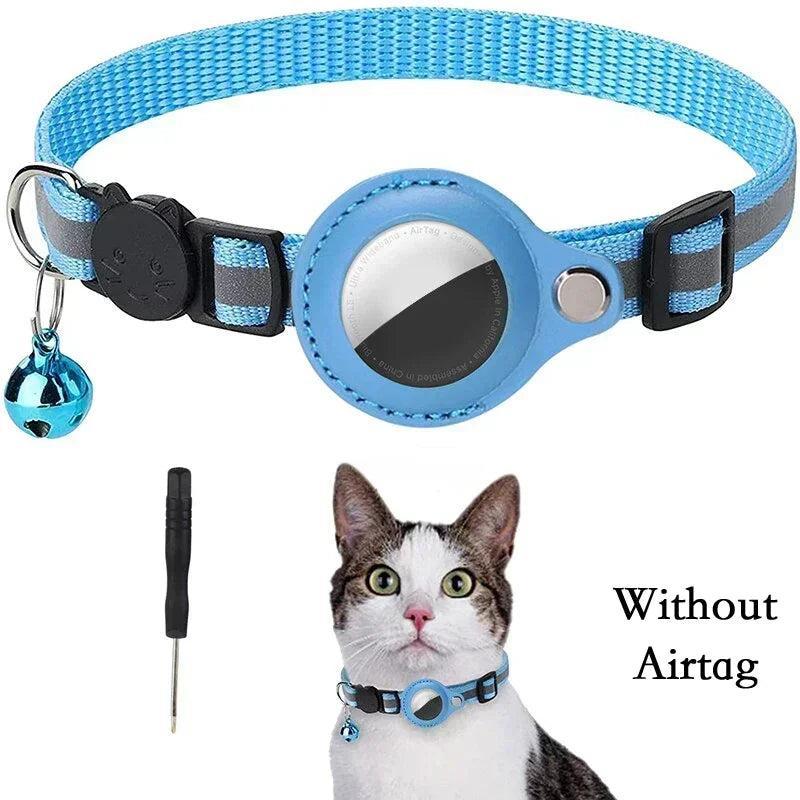 PawfectNova™ Guardian-Glow: Reflective AirTag Safety Collar