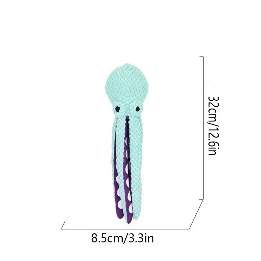 PawfectNova™ Octo-Paws Interactive Plush Octopus Toy