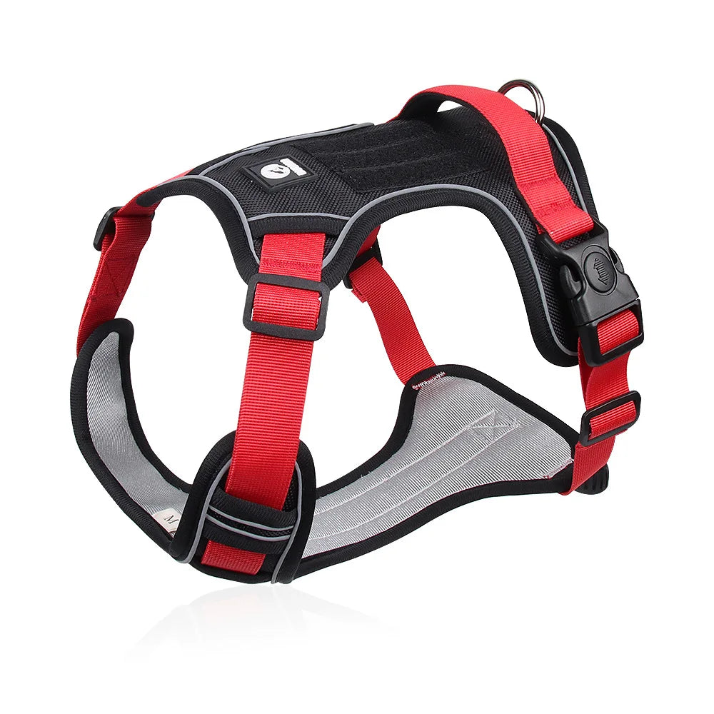 PawfectNova™ Premium Tactical Dog Harness, Reflective Waterproof.
