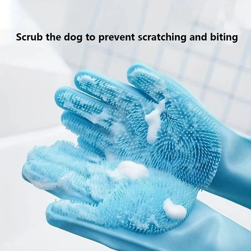 PawfectNova™ Dual-Action Grooming & Cleaning Gloves