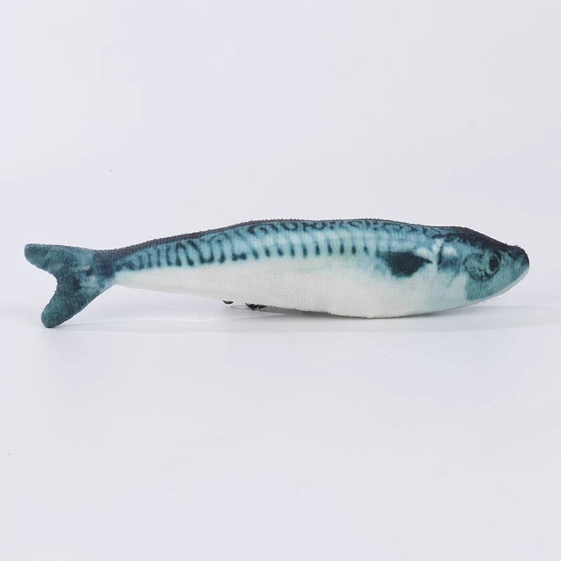PawfectNova™ Fintastic Catch Interactive Lifelike Plush Fish Toy for Cats