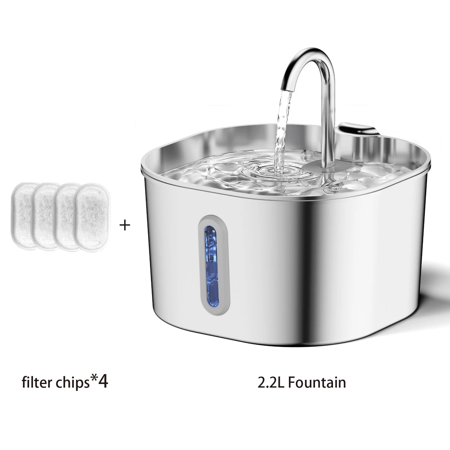 PawfectNova™ Hydro-Flow: 2.2L Bio-Filter Smart Fountain
