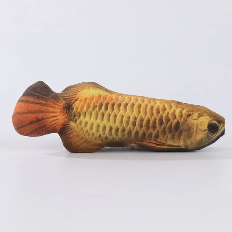 PawfectNova™ Fintastic Catch Interactive Lifelike Plush Fish Toy for Cats