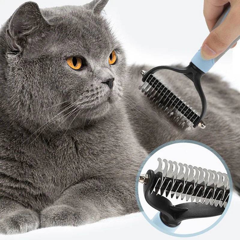 PawfectNova™ Pro-Shed: Dual-Action Undercoat Grooming Tool