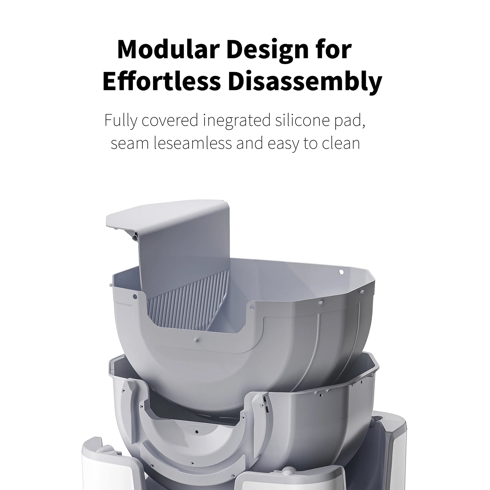 PawfectNova™ F6 Sentinel: Open-Top Automatic Self-Cleaning Litter Box