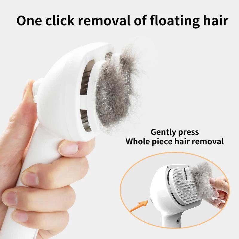 PawfectNova™ gentle steam massage grooming brush for cats and dogs.
