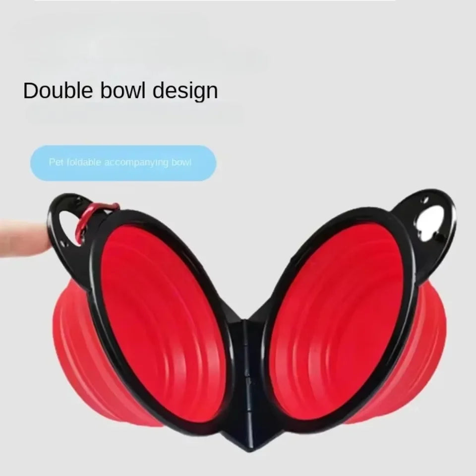 PawfectNova™ Duo-Flex: 2-in-1 Foldable Dual Bowl