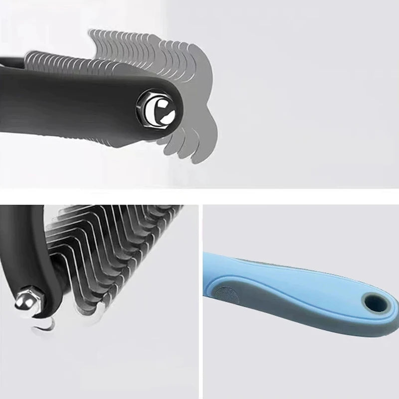 PawfectNova™ Pro-Shed: Dual-Action Undercoat Grooming Tool