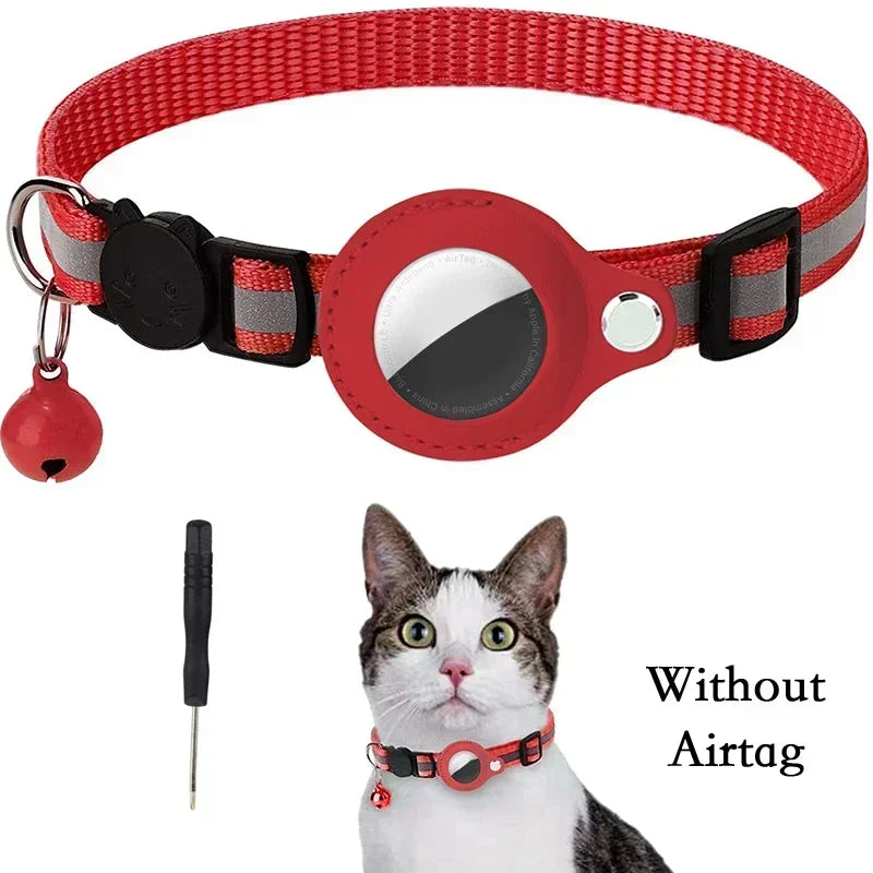 PawfectNova™ Guardian-Glow: Reflective AirTag Safety Collar