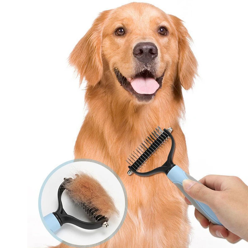 PawfectNova™ Pro-Shed: Dual-Action Undercoat Grooming Tool