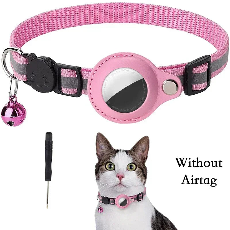 PawfectNova™ Guardian-Glow: Reflective AirTag Safety Collar