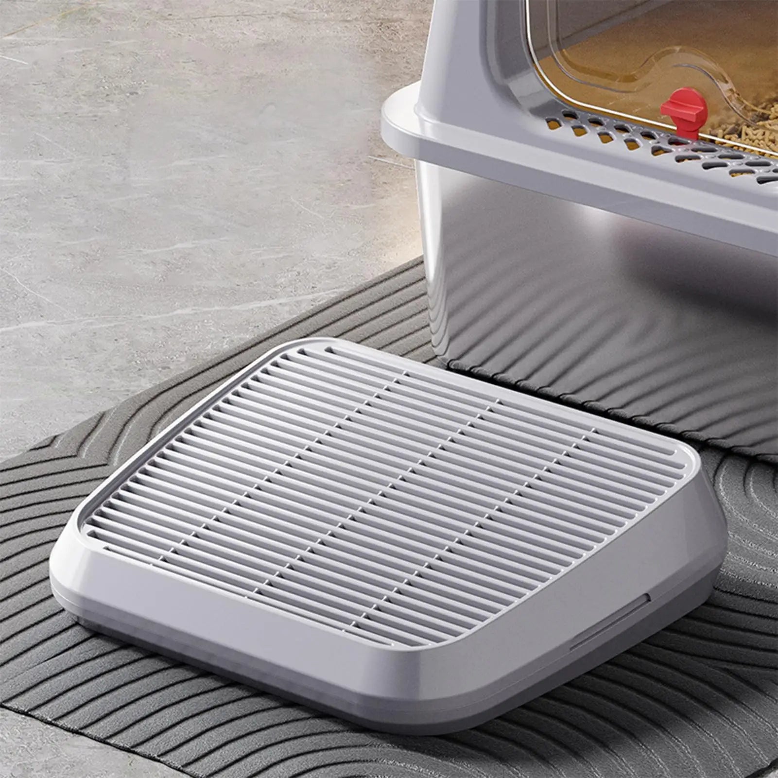 PawfectNova™ Glide-Step: Anti-Tracking Ramp & Senior Access Stool
