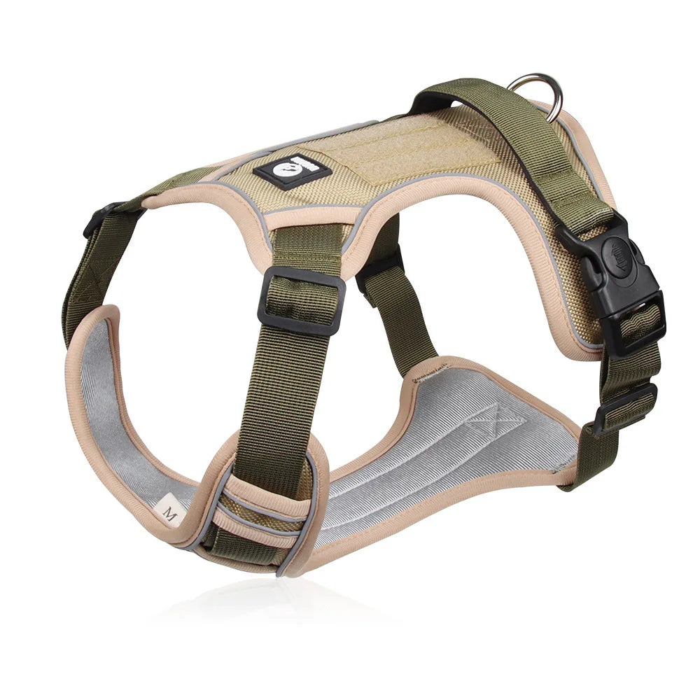 PawfectNova™ Premium Tactical Dog Harness, Reflective Waterproof.