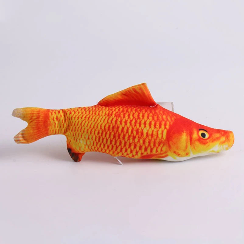 PawfectNova™ Fintastic Catch Interactive Lifelike Plush Fish Toy for Cats