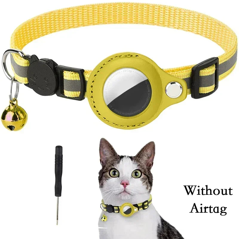 PawfectNova™ Guardian-Glow: Reflective AirTag Safety Collar