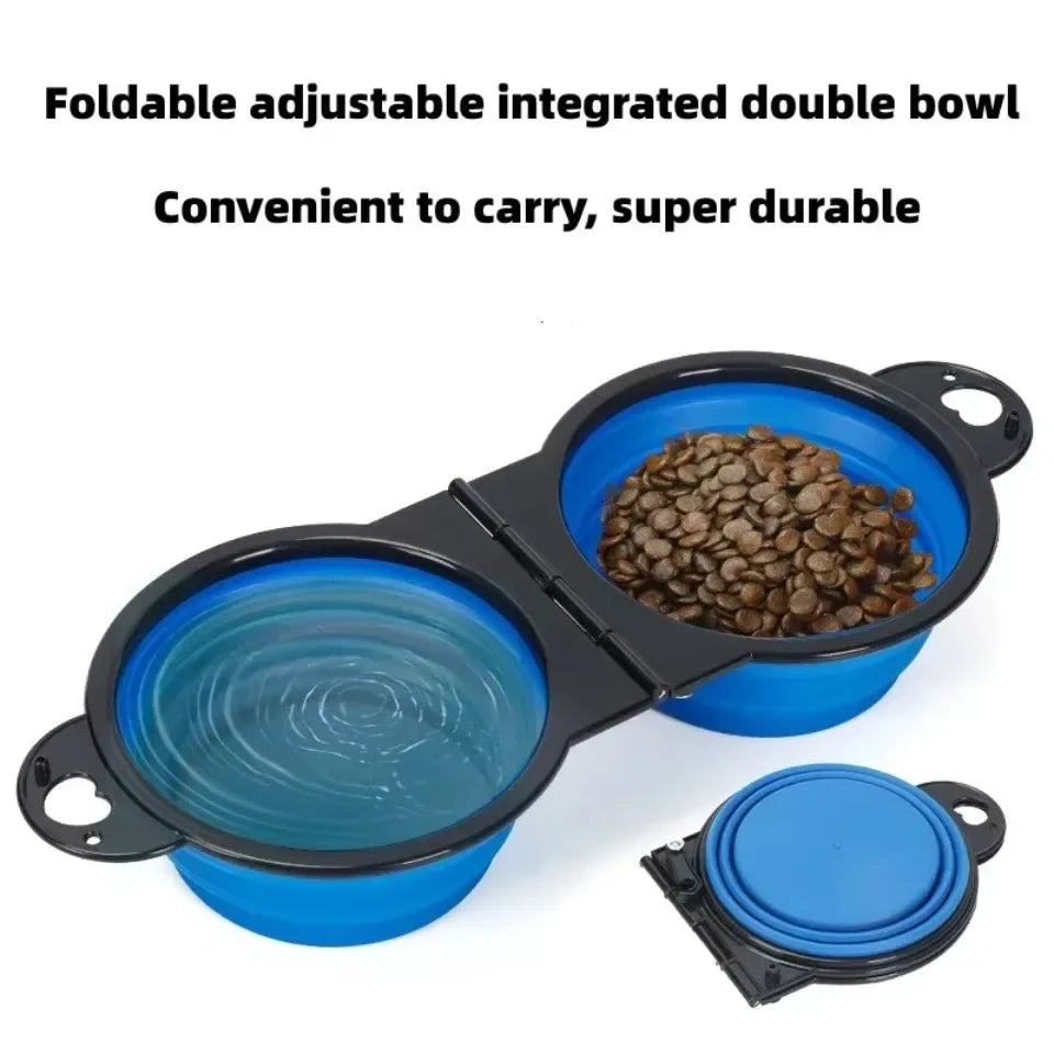 PawfectNova™ Duo-Flex: 2-in-1 Foldable Dual Bowl