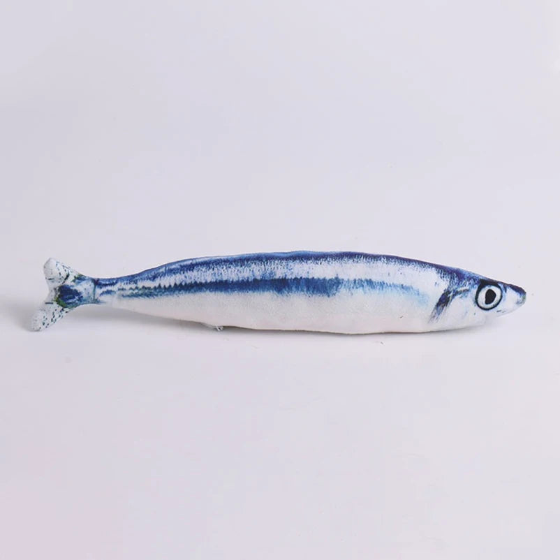 PawfectNova™ Fintastic Catch Interactive Lifelike Plush Fish Toy for Cats