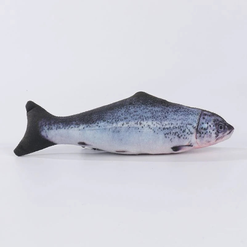 PawfectNova™ Fintastic Catch Interactive Lifelike Plush Fish Toy for Cats