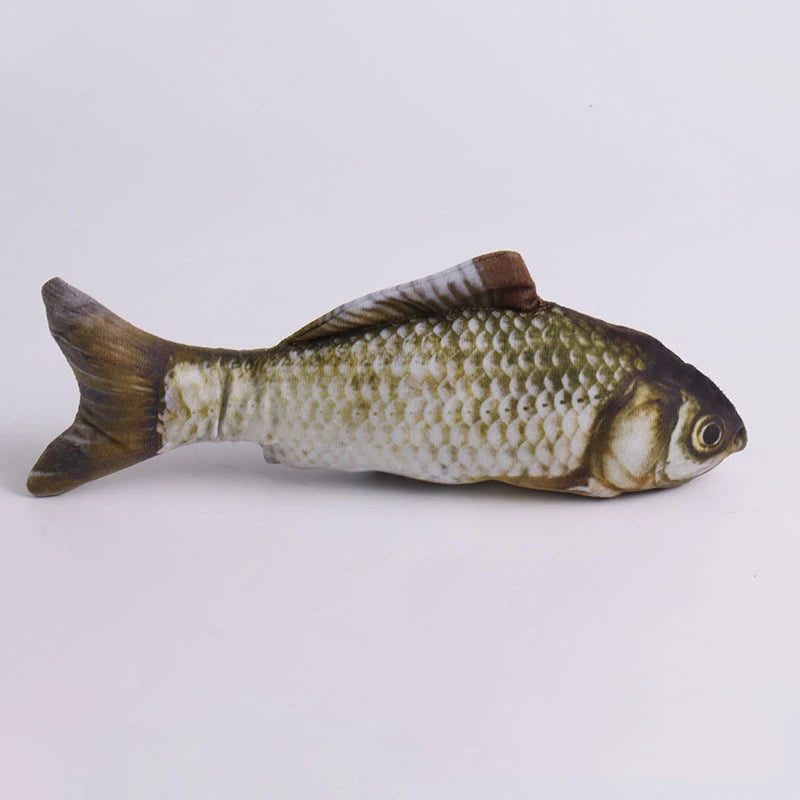 PawfectNova™ Fintastic Catch Interactive Lifelike Plush Fish Toy for Cats