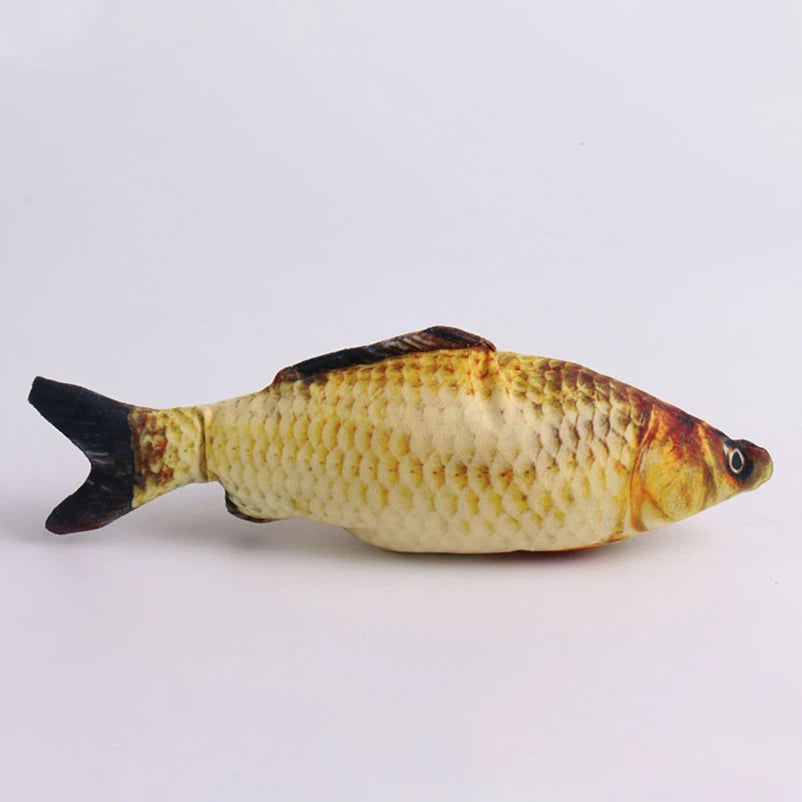 PawfectNova™ Fintastic Catch Interactive Lifelike Plush Fish Toy for Cats