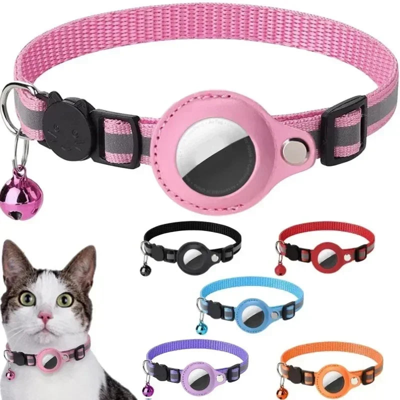 PawfectNova™ Guardian-Glow: Reflective AirTag Safety Collar