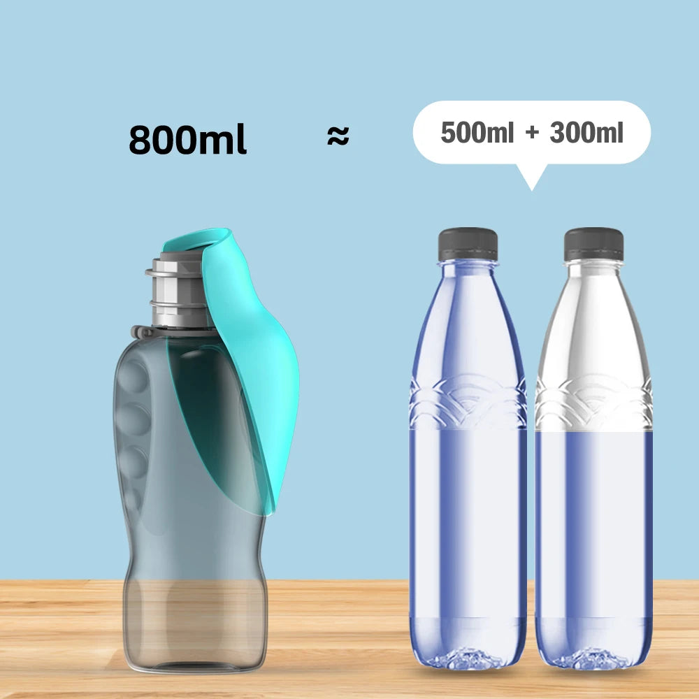 PawfectNova™ Hydro-Trek: 800ml High-Capacity Adventure Bottle