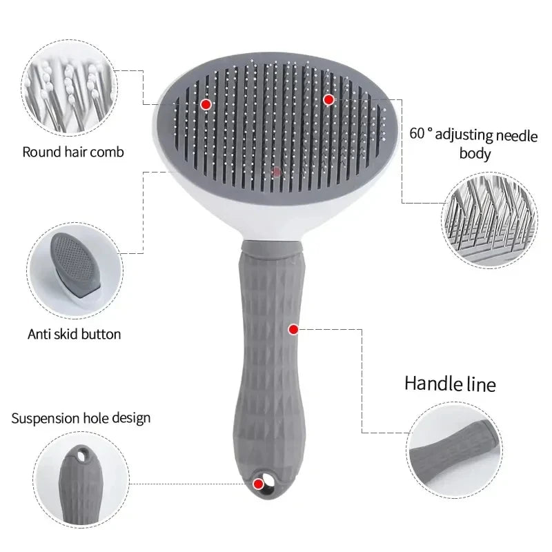 PawfectNova™ One-Click Self-Cleaning Slicker Brush